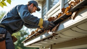 Delavan Contracting Services cleaning gutters in rental in beaverton, or