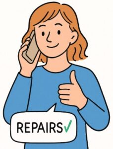 private landlord approving repair